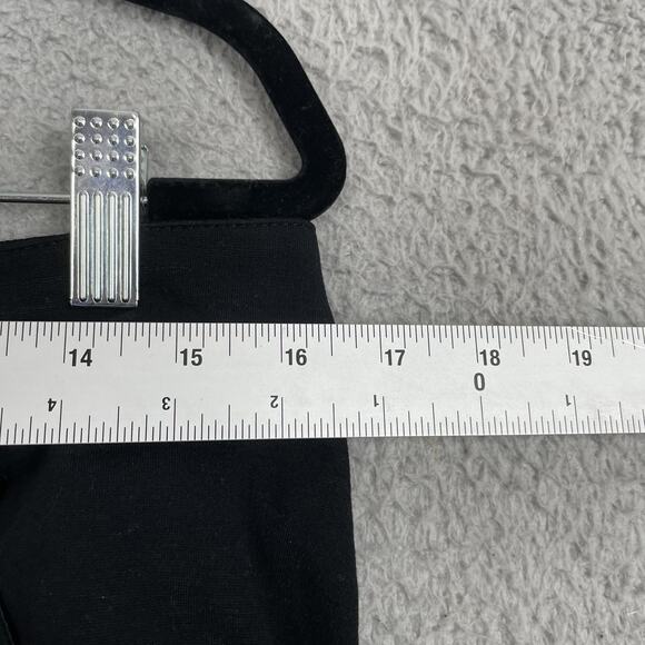 St John Pants Womens 10 Black Straight Leg Classic Pull On Dress Career Stretch - Picture 9 of 11